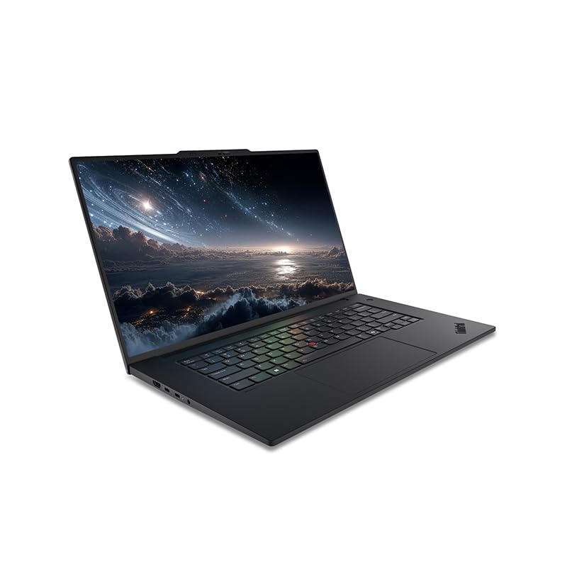 Image of New ThinkPad P1 Gen 8 Mobile Workstation AI Laptop 16 inch 3.2K (3200 x 2000) OLED TouchScreen Ultra 9 285H 64GB RAM 2TB SSD Gen5 RTX PRO 2000 Blackwell GDDR7 Graphic Webcam Backlit Fingerprint Win 11 Pro