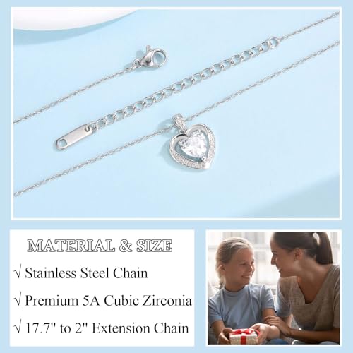 Necklace Gifts for Mom, Grandma, Daughter & Granddaughter - Trendy Hearts Jewelry Gifts for Christmas, Stocking Stuffers, Birthdays, Mothers Day & Valentines Day4