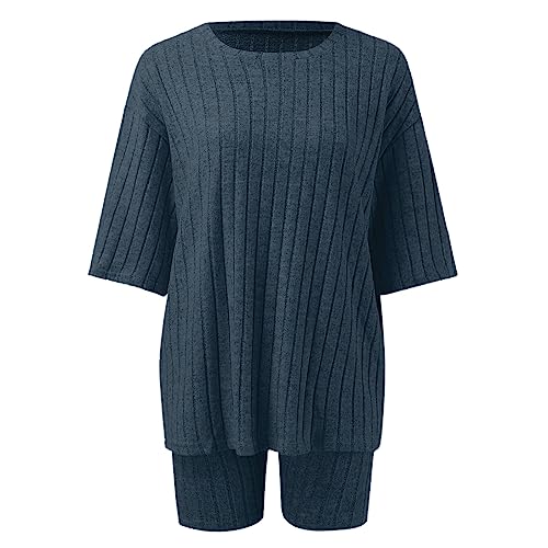 Moda traje casual mujer dos piezas pantalones cortos y top para verano 2