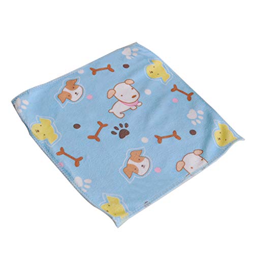 F-blue Linda Toalla Cuadrada Toallas de Microfibra Tela a Mano Toallas de Cara para Adultos de los niños (Color patrón Aleatorio) 30 x 30 cm