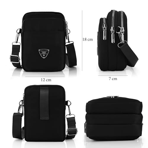 Image of J I Women's Small Cross-Body Phone Bag Stylish Mobile Cell Phone Holder Pocket Purse Wallet Sling Bag Mini Shoulder Bags
