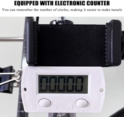 Acivirdde Bracelet Weaving Tools, Electric Tassel Winding Machine, Handmade Weaving Cord Holder Bracelet Making kit, DIY Craft Tools
