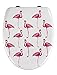 Produktbild WENKO WC-Sitz Flamingo, Toilettensitz mit Absenkautomatik, Fix-Clip Hygiene-Befestigung, WC-Deckel aus antibakteriellem Duroplast