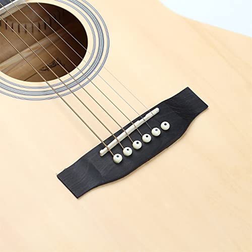 MEIeynt Guitare Acoustique Naturelle pour kit de Bundle Adulte débutant avec accordeur de Sangle de Sac Capo String Pick… - Les Beatles, Paul McCartney, John Lennon, RIngo Starr, George Harrison MEIeynt Guitare Acoustique Naturelle pour kit de Bundle Adulte débutant avec accordeur de Sangle de Sac Capo String Pick… – Image 8