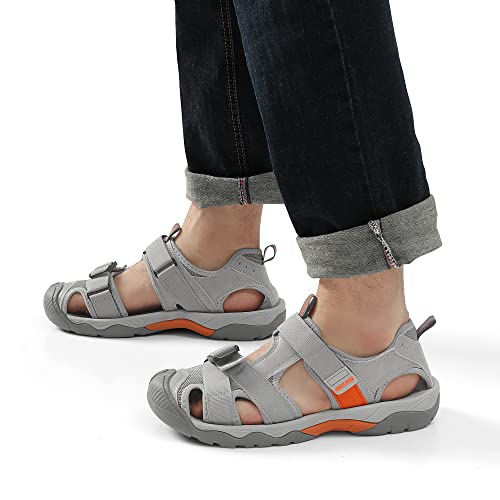 Image of DREAM PAIRS Men's Sport Outdoor Hiking Sandals Closed Toe Athletic Adventure Beach Fisherman Water Sandals