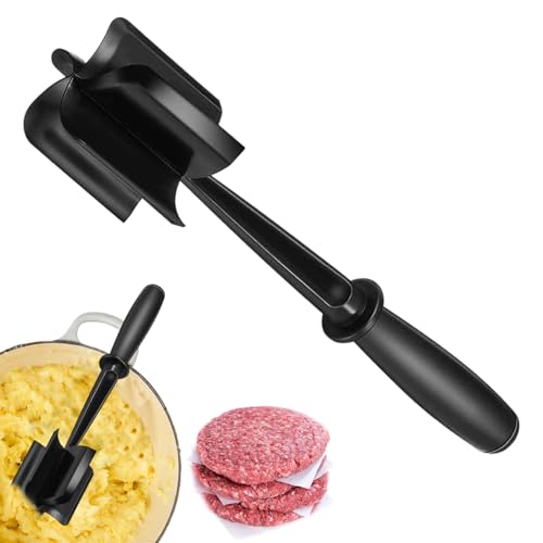 Meat Chopper for Cooking Mince Masher with Blades Non-Stick Heat-Resistant Ground Meat Breaker for Beef Turkey & More