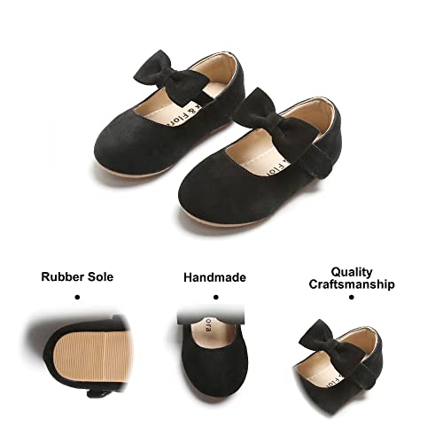 Image of Felix & Flora Toddler Flower Girl Dress Shoes - Girl Ballet Flats Party School Shoes Wedding