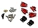 Integy RC Model C25315RED Billet T1 Extended Wheelbase Leaf Spring Mount w/LCG Mod for D90 Crawler