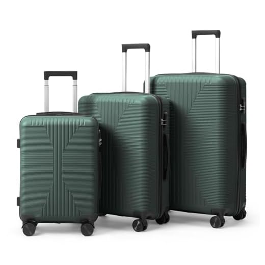 3-in-1 Durable Checked Luggage Set