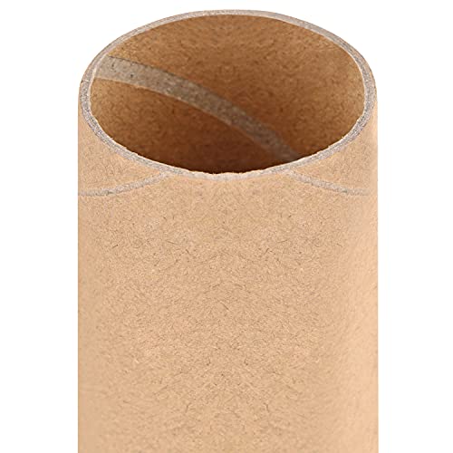 Handi Stitch Pack of 30 Brown Kraft Cardboard Tubes - L 10.4 x D 4 cm - Kraft Paper Roll - Cardboard Roll for School Crafts & Art Projects - Image 3
