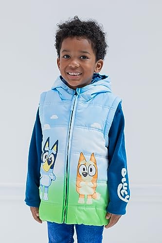 Bluey Bingo Zip Up Vest 2fer Jacket Toddler to Little Kid2