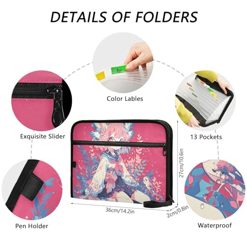 Carpeta de 13 bolsillos para proteger documentos importantes sin perder hojas 3