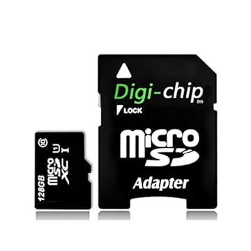 Digi-Chip Cartão de memória micro-SD de 128 GB para telefones e smartphones Xiaomi Redmi Note 8, Note 8 Pro, Xiaomi Mi CC9, Mi CC9e, Redmi 7A, Mi A3