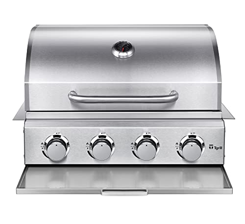 Churrasqueira a gas de embutir em Inox 4 queimadores