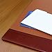 Dacasso Mocha Leather Side-Rail Desk Pad/Desk Protector, 38