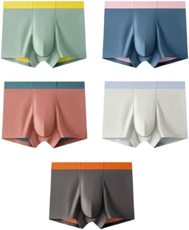 Straight-leg pants, sporty style Mid Waist Men's Underwear Seamless Modal Boxer and the all-day comfort