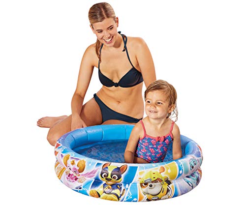 Smart-Planet Planschbecken Paw Patrol aufblasbar - 74 x 18 cm - 2-Ring-Pool Fellfreunde - Kinderpool - Babypool - Schwimmbecken - Aufstellpool