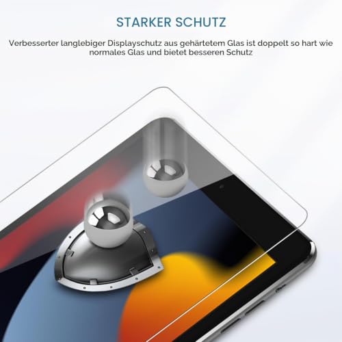 SPARIN Schutzfolie für iPad 9./8./7. Generation (2021/2020/2019), 2 Stück – Ansicht 6