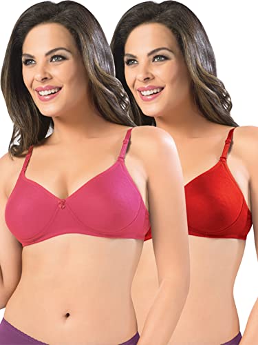 Image of SONARI Women's Non-Padded T-Shirt Bra | Wire-Free, Medium Coverage, Comfortable Polyester-Cotton Blend Fabric | Adjustable Straps, Ideal for Sports Catwalk