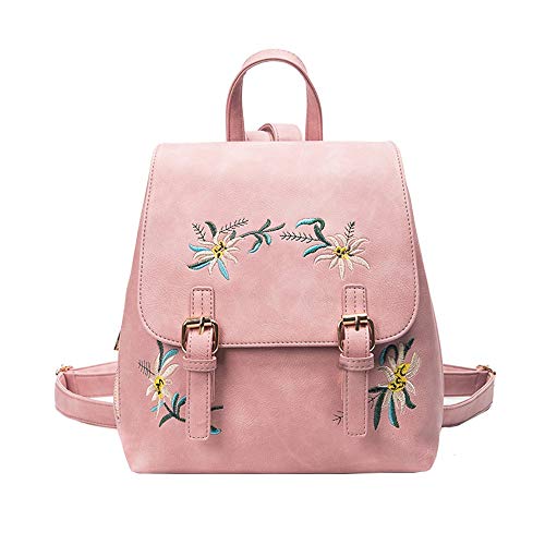 FAMILIZO Bolsos Mujer Estilo Étnico Moda Causal Flor Color Bordado Mujer Mochila Paquete Bolsa Bolsos Mochila Mujer Bolsos Bandolera Bolsos de Mano