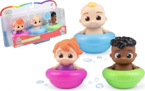 CoComelon Bath Toys 3-Pack for Toddlers, Mold-Free Floating Water Toys image 5