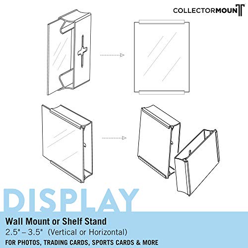 Card Mount Trading Cards Stand and Wall Mount, Invisible Display for Collectible Cards (2) - Thumbnail 2