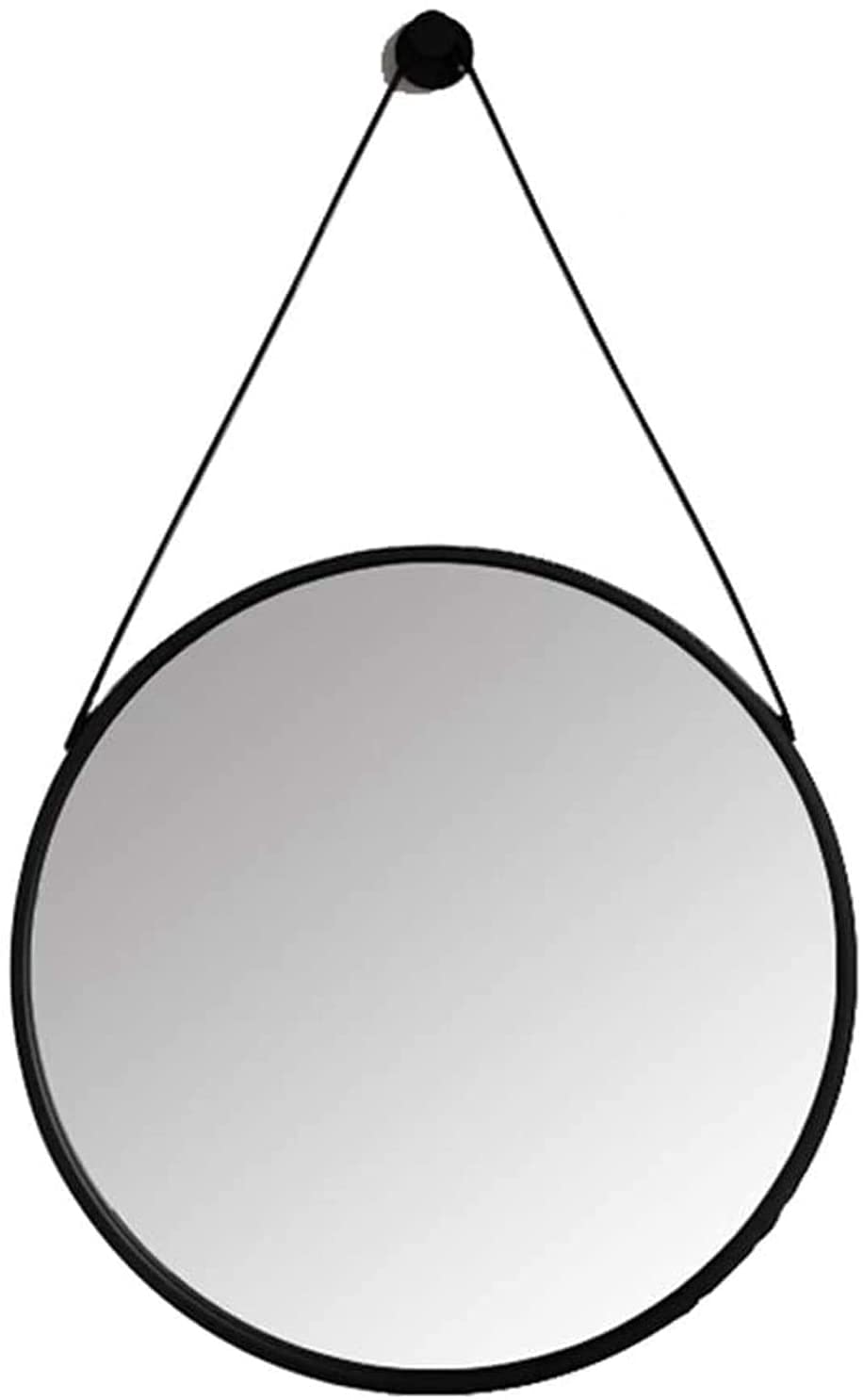 TYUHDUYUR Decorative Wall Mirror Vintage Hanging Mirrors for Bathroom Bedroom Living-Room Dresser Decor Fireplace Mirrors Round Antique Black Metal Frame Exquisite / 40cm