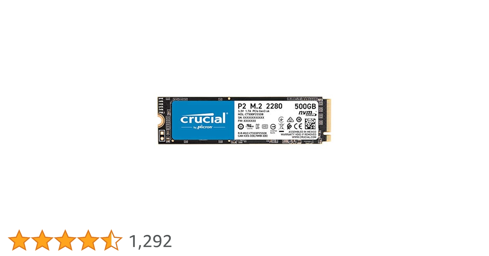 Crucial SSD P2 1TB M.2 NVMe接続 正規保証品 5年保証 Amazon | Crucial SSD P2シリーズ 1TB M.2 NVMe接続 正規代理店