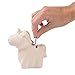 Fun Express DIY Ceramic Unicorn Bank, Set of 12 - Crafts for Kids and Party Activities