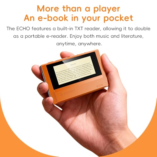 Image of FiiO Echo 4G Hi-Res Digital Audio Player, Dual DAC Bluetooth Music Player, 4.4mm Balanced Output, Color Screen, Portable DAP (SkyBlue 4G)
