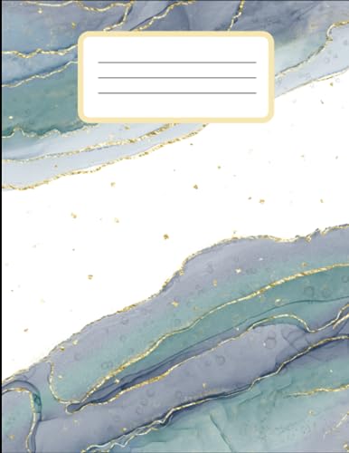 3 Subject Yellow Marble Composition Notebook College Ruled: Lined Paper With Margin , 8.5" x 11" , 150 Pages, School And College Supplies For Girl image 2