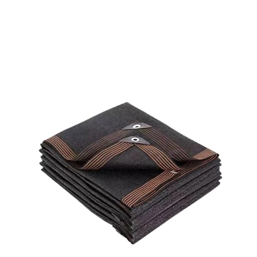 Voile d'ombrage pour terrasse noire 2x6m contre la chaleur sous la pergola
