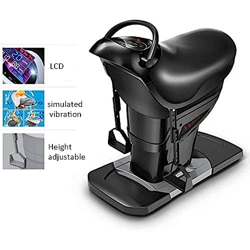 Máquina Eléctrica para Ejercicio Abdominal y Simulación de Equitación, Plataforma Vibratoria para Pérdida de Peso y Fitness (Negro) miniatura 3