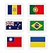 CARDDIA | Collection of Country Flags Educational Flashcards | 242 Flags with Country Names, Territory Shapes, Capitals & Continents | Durable & Portable | Perfect for Geography Gifts