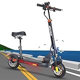 Electric Scooter for Adults,Electric Scooter with Seat,800W Folding E Scooter Commuter,10 inch air t