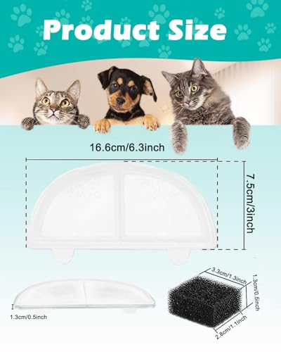Filtros de reemplazo para fuente de agua de gatos 6 piezas miniatura 6