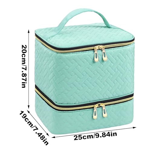 Organizador multifuncional de suministros para uñas y estuche de doble capa 5
