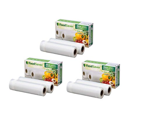 FoodSaver �y�����z �^��p�b�N���[�� 20cm6�{�Z�b�g PRST3