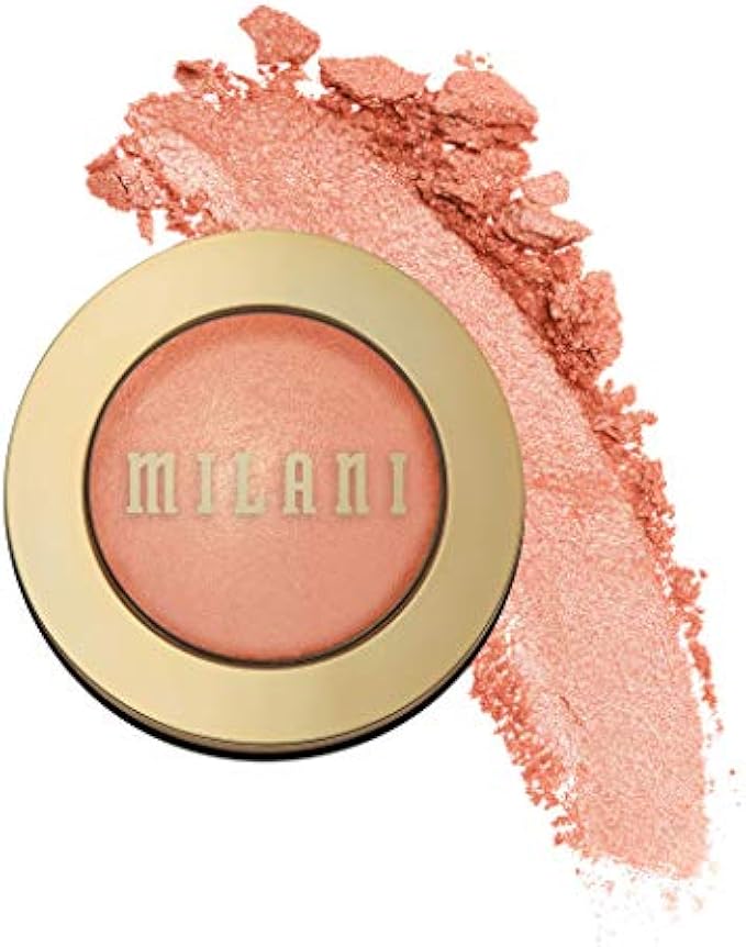 Milani Baked Blush - Luminoso (0.12 Ounce) Cruelty-Free Powder Blush - Shape, Contour & Highlight Face for a Shimmery or Matte Finish