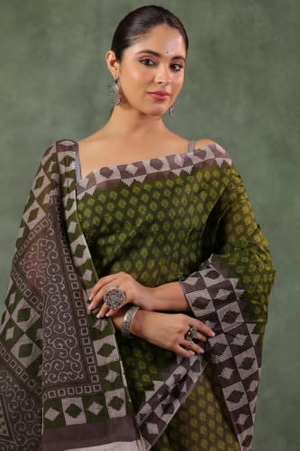 Image of TAMAIRA FASHION Mulmul Pure Cotton Saree For Woman |Office Wear Daily Wear Sarees For Women Without Blouse Piece(Available in 15 Colours)