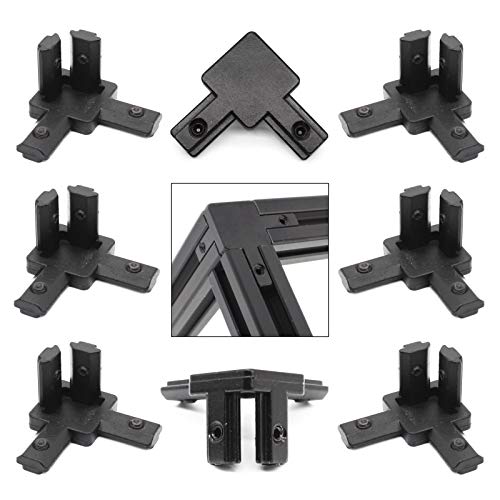 Blccloy TL-3 WAY-B 8Pcs 2020 Series Aluminum Extrusion Corner Bracket Tri Connector cover