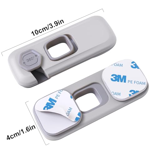 image for 5 Pack Child Proof Refrigerator Lock, QYESWHSR Fridge Locks for Kids w