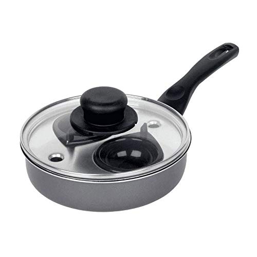 Sapphire 2 Cup Egg Poacher, 18CM, Grey