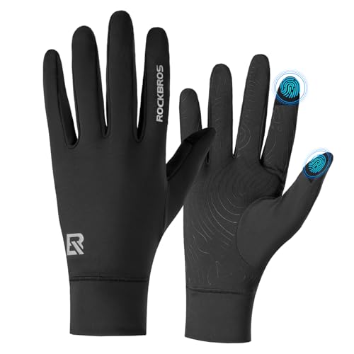 ROCKBROS ランニンググローブ アウトドアグローブ 防寒手袋 秋 冬 手袋 防風 防寒 保温 裏起毛 タッチパネル対応 伸縮性 滑り止め ランニング 自転車 釣り 登山 通勤通学 作業 メンズ レディース