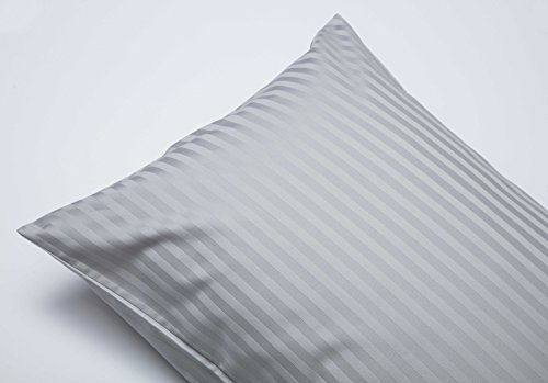 Image of Belledorm Hotel Suite Satin Stripe - 4 PACK Housewife Pillowcases - 540 Thread Count (Platinum)