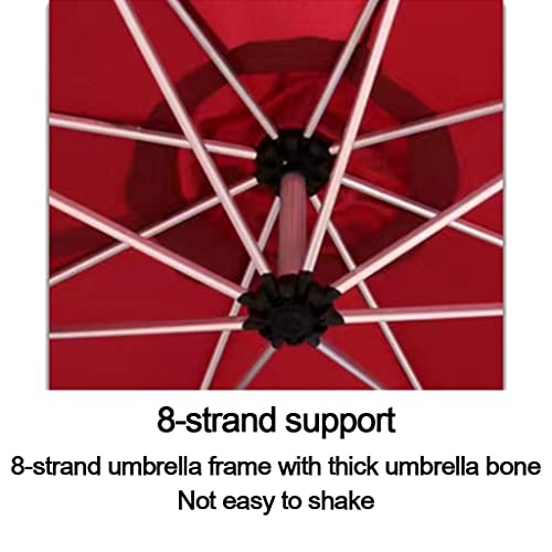 Single Top Anti-Uv Sunshade Umbrella Sun Protection And Heat Insulation Beach Umbrella Windproof And Waterproof Fishing Umbrella Rotatable And Detachable Patio Umbrella ( Color : Dark Green , Size : 2 #TOP1