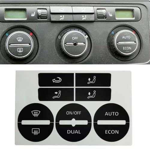 Kit bouton AC usé Golf 5 autocollants de rechange commande climatisation VW