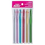 Susan Bates Silvalume Crochet Hook Set in Pouch Sizes F, G, H, I, J, K