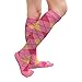 SocksKnee Women Colorful Variety Design Assorted Activewear Knee-High Socks, Argyle 4, 6 Pairs, 9-11