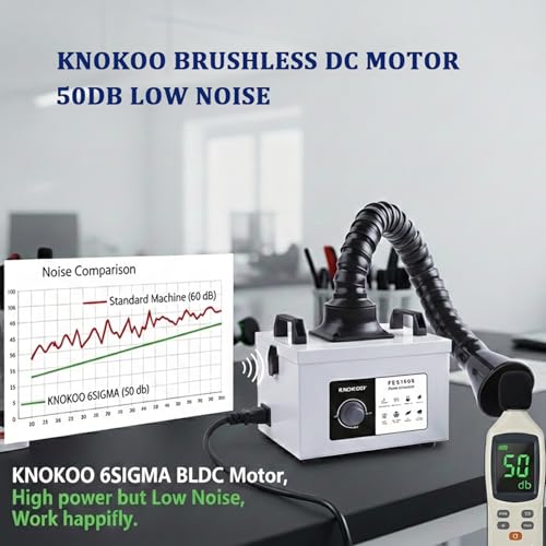 KNOKOO FES150S Solder Fume Extractor 3-Stage Filtration Smoke Purifier by KNOKOO - Used condition - Image 9